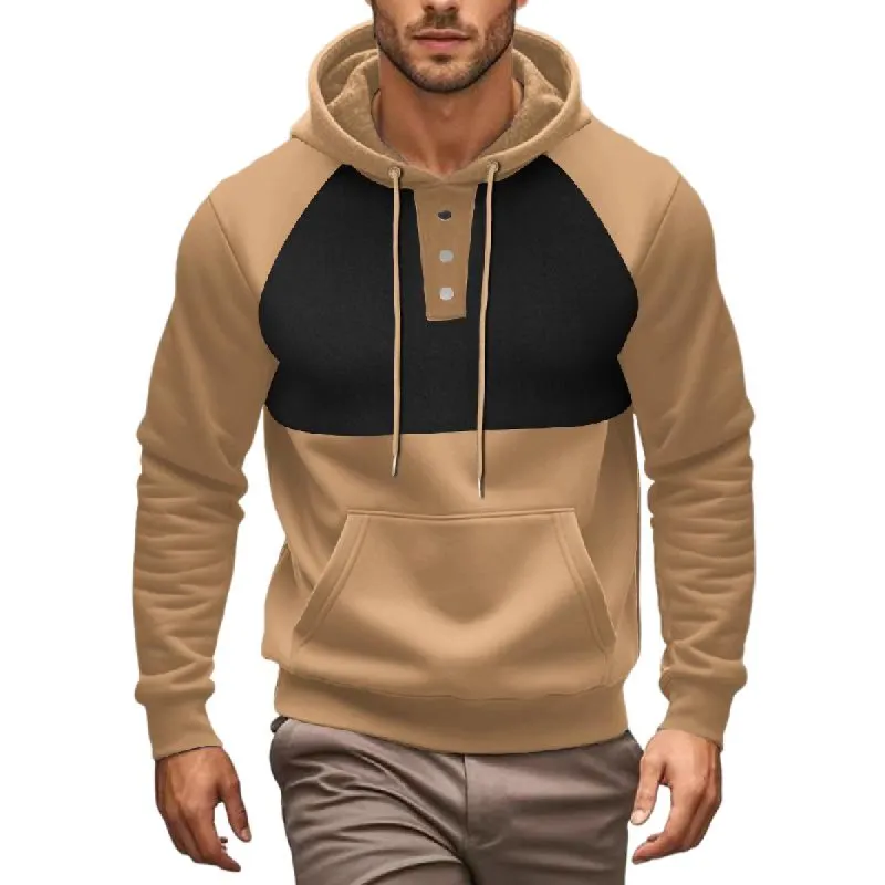Men's Casual Colorblock Sports Hoodie 90100734X sold by Manly