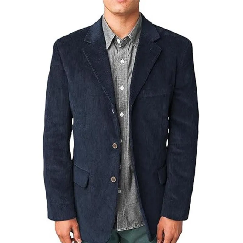Men's Solid Multi-Pocket Corduroy Blazer 03911316X sold by Manly