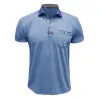 Men's Casual Lapel Short-sleeved Polo Shirt 76946144X sold by Manly