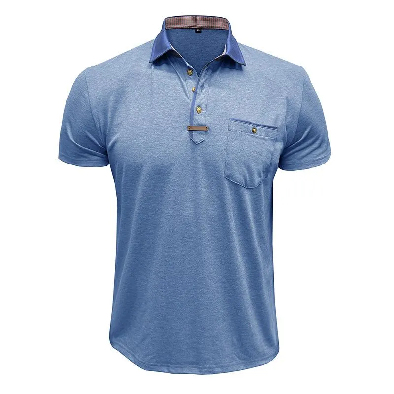 Men's Casual Lapel Short-sleeved Polo Shirt 76946144X sold by Manly product image thumbnail 3