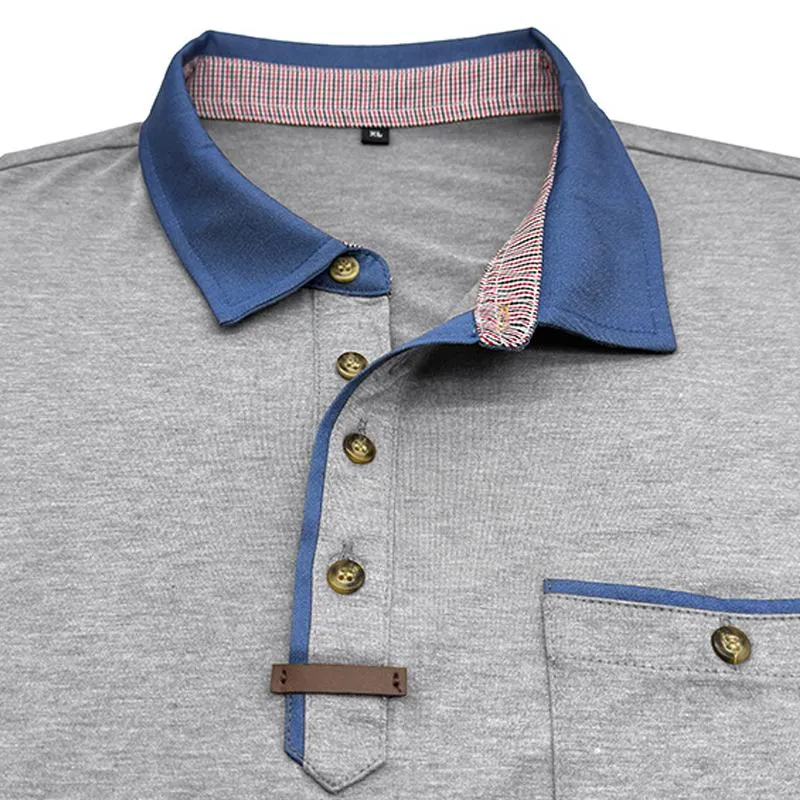 Men's Casual Lapel Short-sleeved Polo Shirt 76946144X sold by Manly product image thumbnail 5