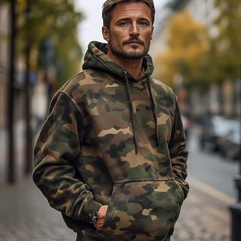 Men's Outdoor Camouflage Print Hoodie 25616937X sold by Manly product image thumbnail 3