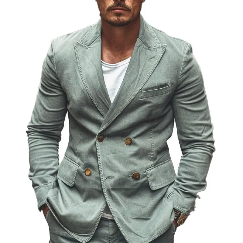 Men's Casual Denim Thin Blazer 82892710X sold by Manly