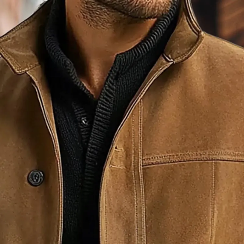 Men's Vintage Suede Single Breasted Jacket 48500020X sold by Manly product image thumbnail 3