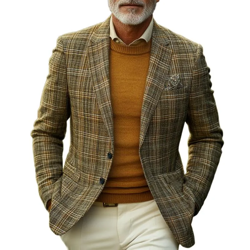 Men's Vintage Plaid Blazer 00437159U sold by Manly