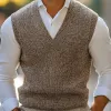 Men's Casual Warm V-Neck Knitted Vest 61138576F sold by Manly