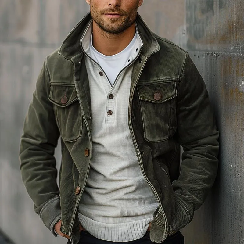 Men's Vintage Corduroy Lapel Jacket 53162912X sold by Manly product image thumbnail 4