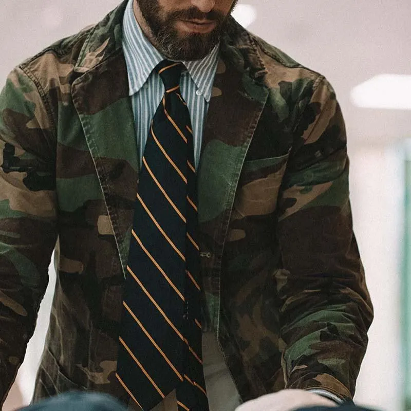 Men's Classic Casual Slim Fit Camouflage Denim Blazer 43255845K sold by Manly product image thumbnail 3