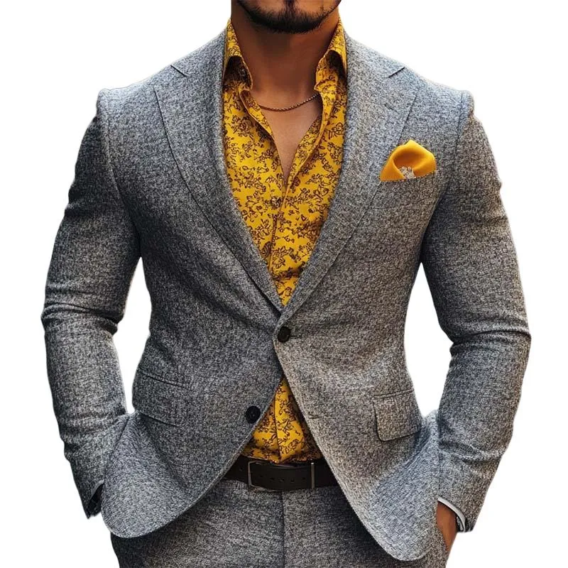 Men's Classic Casual Slim Fit Single Breasted Knitted Blazer 30954668K sold by Manly