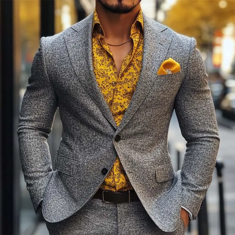 Men's Classic Casual Slim Fit Single Breasted Knitted Blazer 30954668K sold by Manly product image thumbnail 2