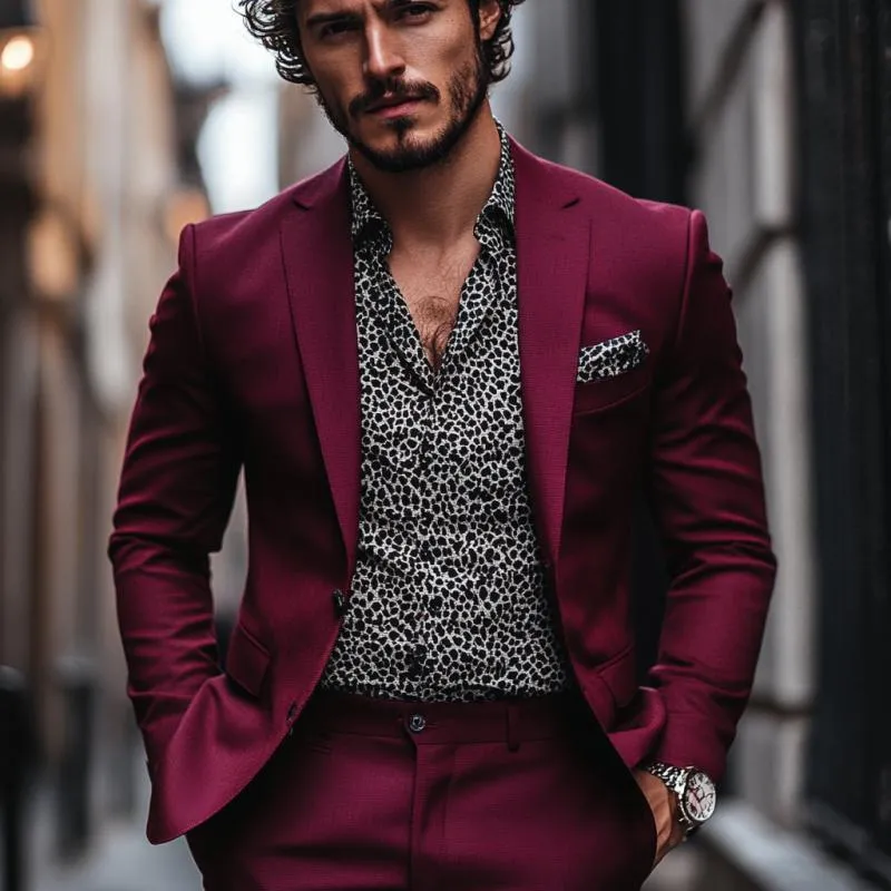 Men's Classic Casual Gentleman Slim Fit Single Breasted Blazer 81590009K sold by Manly product image thumbnail 2