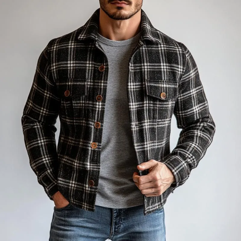 Men's Vintage Check Single Breasted Thin Jacket 10836065Y sold by Manly product image thumbnail 3