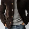 Men's Vintage Corduroy Single Breasted Lapel Jacket 34614736Y sold by Manly