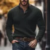 Men's Vintage V Neck Solid Color Loose Knit Sweater 14300728M sold by Manly