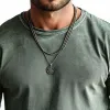 Men's Casual Basic Round Neck Slim Long Sleeve T-shirt 93911894K sold by Manly
