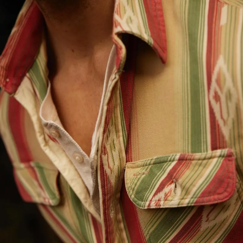 Men's Classic Trendy Denim Stripe Print Long Sleeve Shirt 53458776K sold by Manly product image thumbnail 4