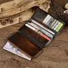 Men's Genuine Leather Vintage Distressed Multi-card Slot Long Wallet 92539196U sold by Manly
