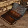 Men's Genuine Leather Vintage Distressed Multi-card Slot Long Wallet 92539196U sold by Manly
