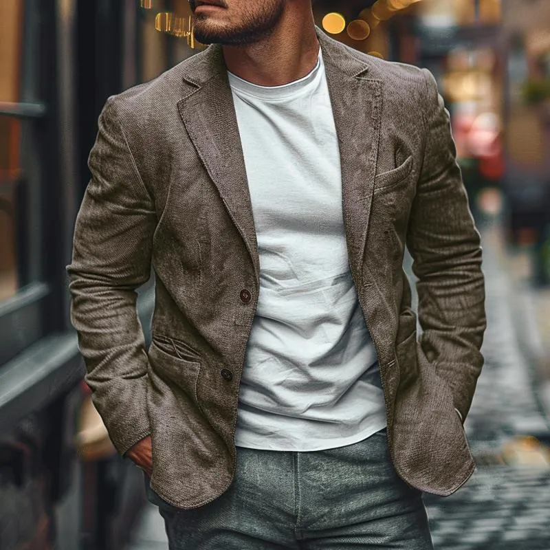 Men's Solid Color Casual Blazer 50244720X sold by Manly product image thumbnail 2