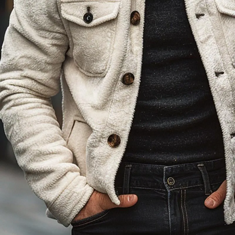 Men's Color Block Polar Fleece Single Breasted Jacket 79844535X sold by Manly product image thumbnail 3