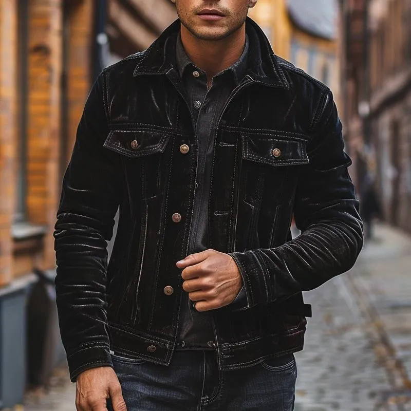 Men's Vintage Corduroy Lapel Jacket 62934884X sold by Manly product image thumbnail 2