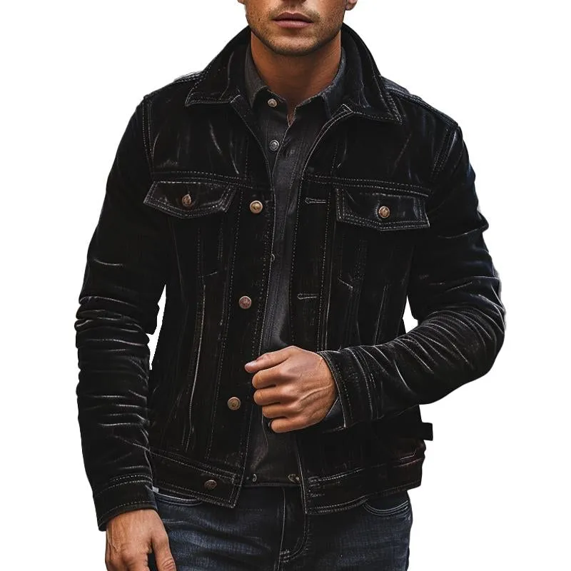 Men's Vintage Corduroy Lapel Jacket 62934884X sold by Manly