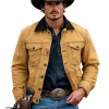 Men's Vintage Collar Patchwork Denim Jacket 42696859U sold by Manly