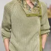 Men's Vintage Button Slanted Placket Round Neck Knit Sweater 17043850M sold by Manly
