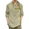 Men's Vintage Button Slanted Placket Round Neck Knit Sweater 17043850M sold by Manly