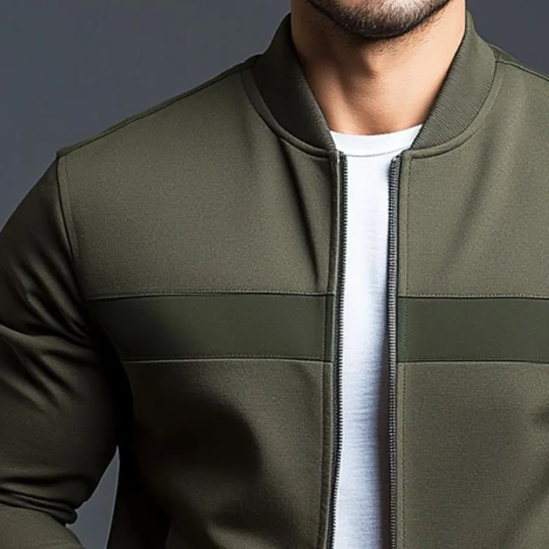 Men's Retro Casual Colorblock Sports Zipper Baseball Jacket 16524172TO sold by Manly product image thumbnail 3