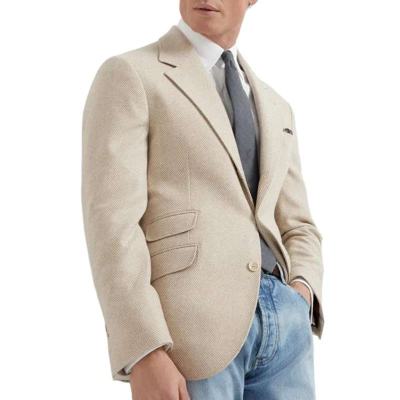 Men's Versatile Herringbone Blazer 58607102F sold by Manly
