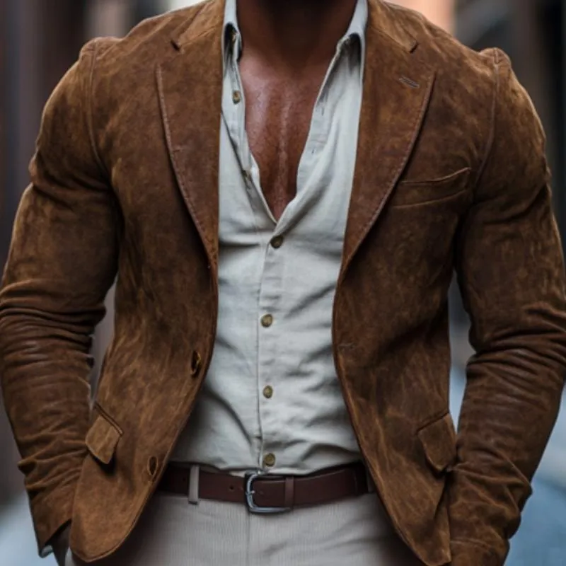 Men's Vintage Suede Blazer 74015989F sold by Manly product image thumbnail 3