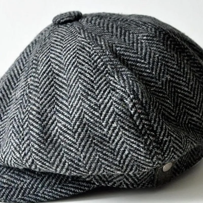 Men's Vintage Herringbone Woolen Beret 62135967M sold by Manly product image thumbnail 5