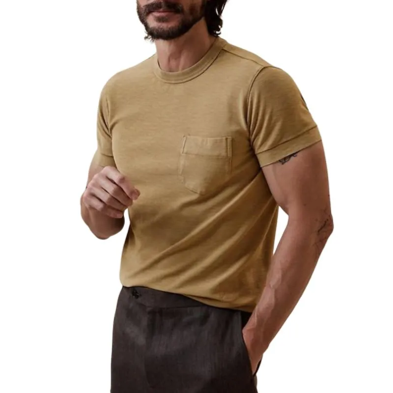 Men's Casual Cotton Round Neck Slim Fit Short Sleeve T-Shirt 21703766M sold by Manly