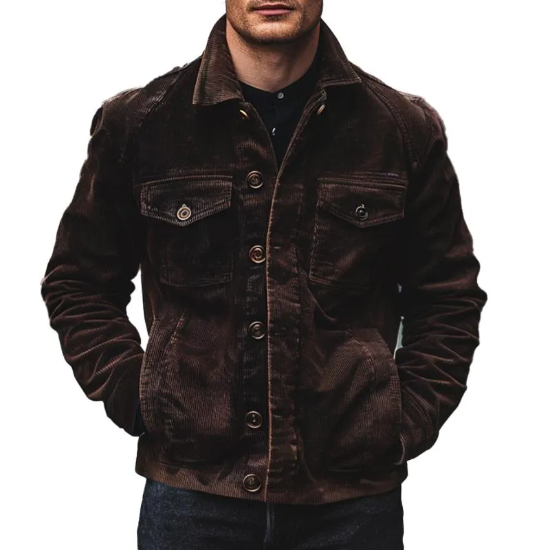 Men's Vintage Corduroy Lapel Jacket 27161060X sold by Manly