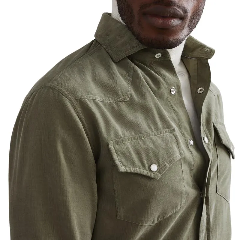 Men's Fashionable All-match Lapel Long-sleeved Shirt 60917777F sold by Manly product image thumbnail 4