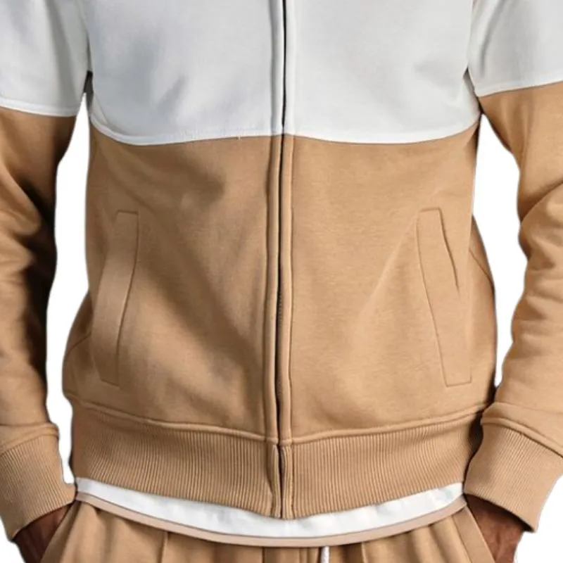 Men's Casual All-match Colorblock Baseball Jacket 65456554F sold by Manly product image thumbnail 3