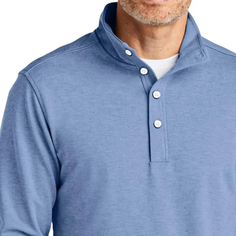 Men's Solid Color Buttons Stand Collar Long Sleeve Polo Shirt 35955608Z sold by Manly product image thumbnail 2