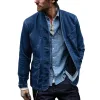 Men's Vintage Dark Blue Washed Denim Jacket 54340233U sold by Manly