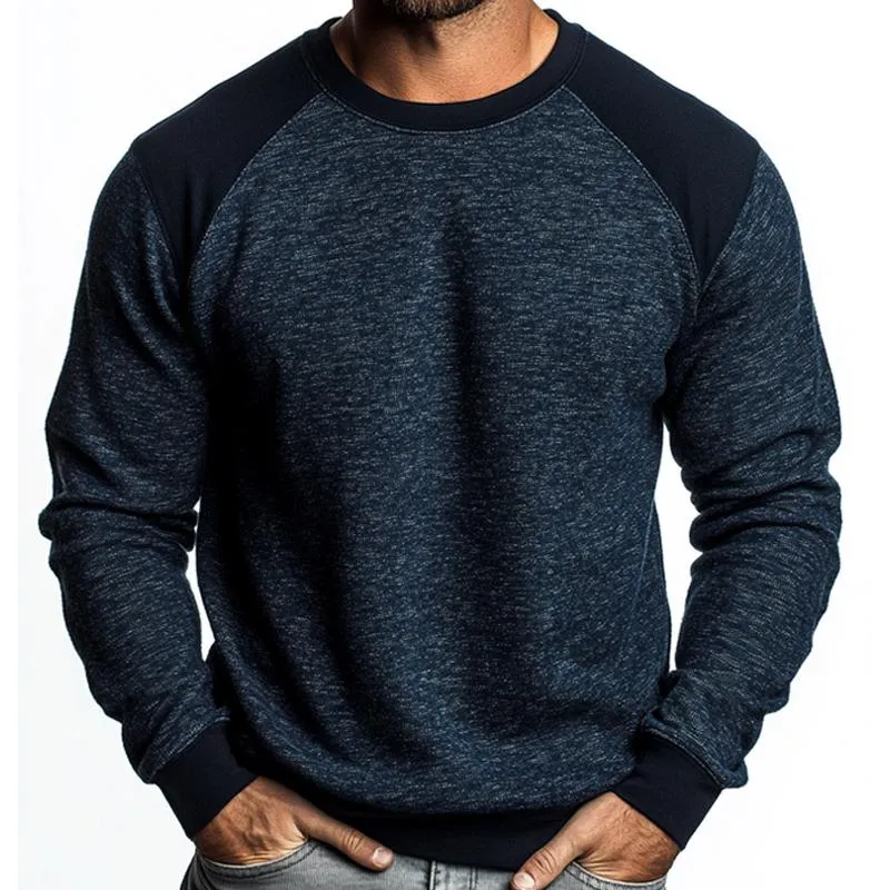 Men's Vintage Blended Navy Crew Neck Sweatshirt 52031903U sold by Manly product image thumbnail 2