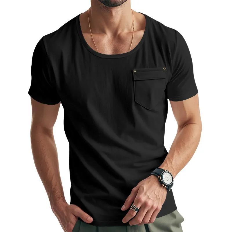 Men’s Vintage Casual Pocket Short Sleeve T-Shirt 25011171X sold by Manly product image thumbnail 2