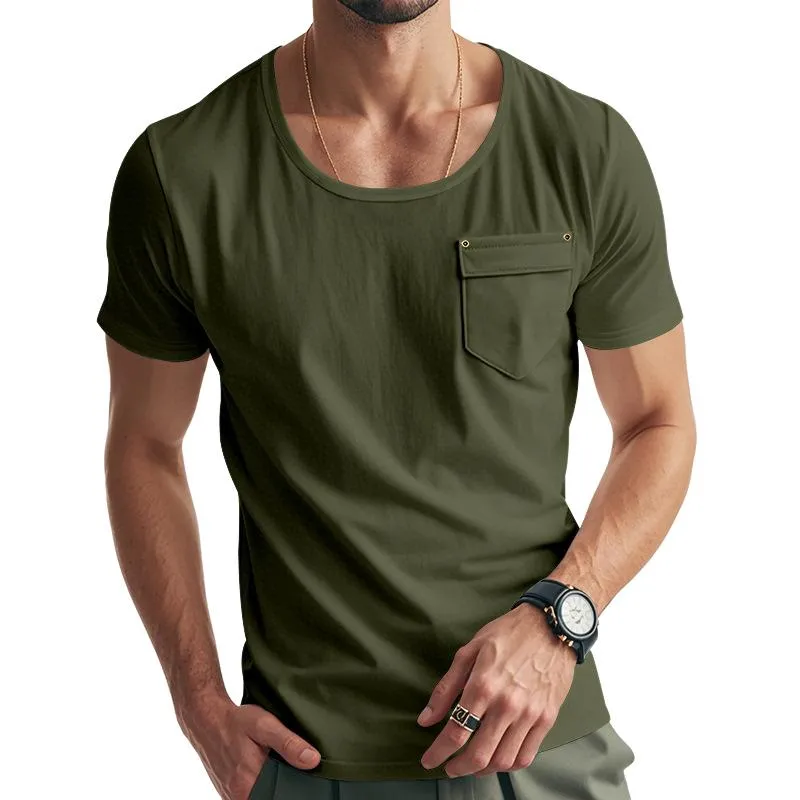 Men’s Vintage Casual Pocket Short Sleeve T-Shirt 25011171X sold by Manly product image thumbnail 3