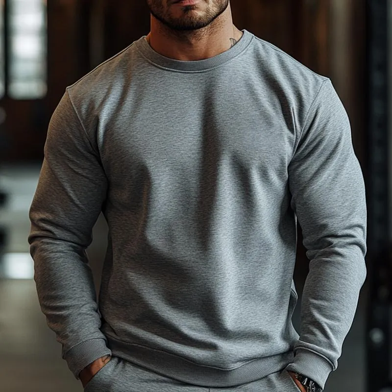 Men's Retro Casual Crewneck Sweatshirt 81956741TO sold by Manly product image thumbnail 2