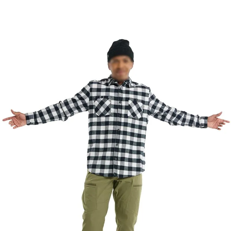 Men's Casual Lapel Plaid Long Sleeve Shirt 46732552F sold by Manly product image thumbnail 2