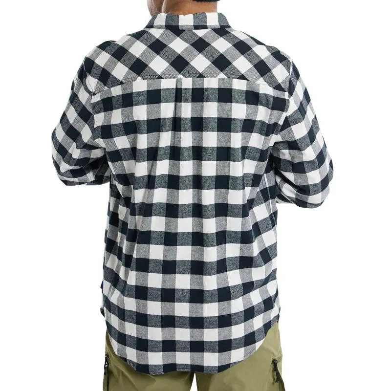 Men's Casual Lapel Plaid Long Sleeve Shirt 46732552F sold by Manly product image thumbnail 3