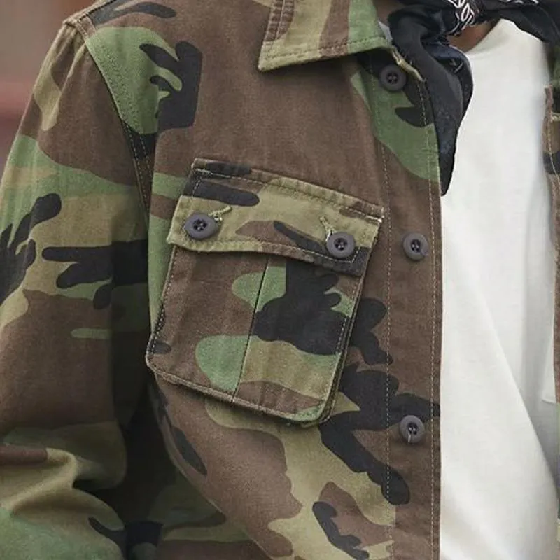 Men's Camouflage Print Long Sleeve Shirt 40564496U sold by Manly product image thumbnail 3