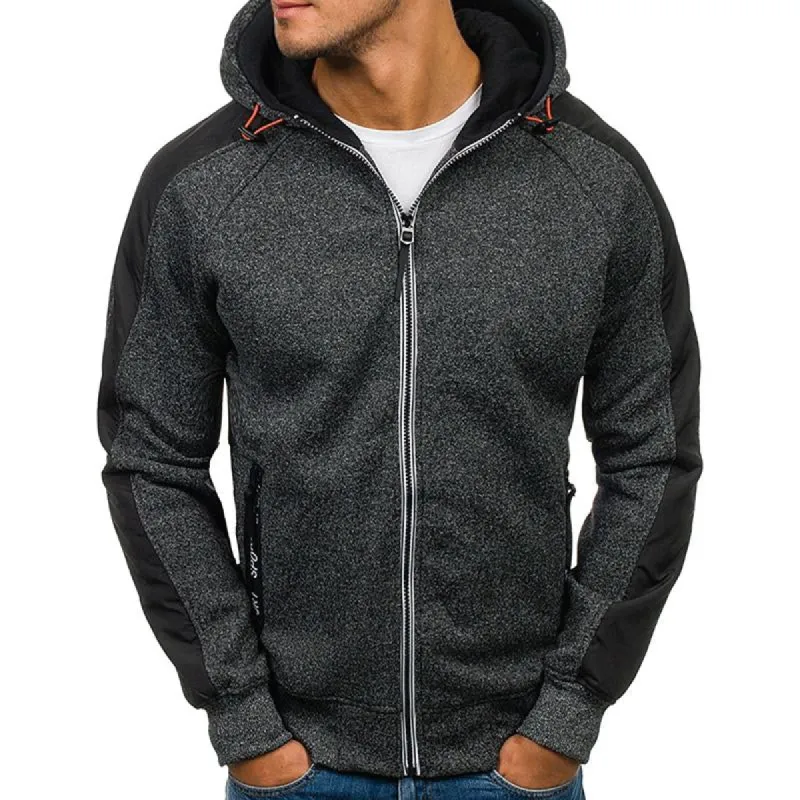 Men's Casual Colorblock Raglan Sleeve Hooded Sweatshirt Jacket 91354198Y sold by Manly
