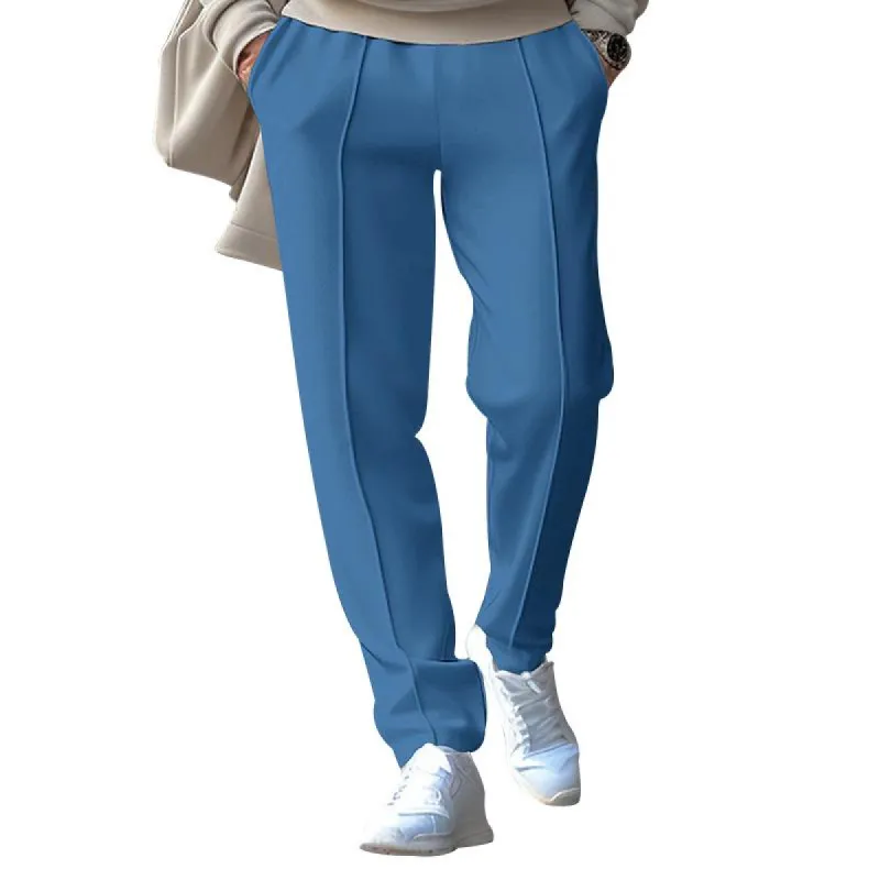 Men's Solid Loose Elastic Waist Casual Sports Pants 61011826Z sold by Manly
