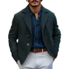 Men's Vintage Wool Blend Notch Lapel Single Breasted Loose Blazer 21801839M sold by Manly