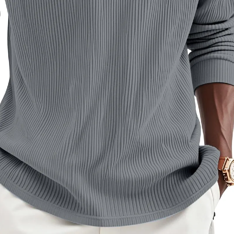 Men's Casual Striped Button Lapel Long Sleeve Shirt 19573962Y sold by Manly product image thumbnail 3